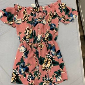 Papermoon floral romper NWT L